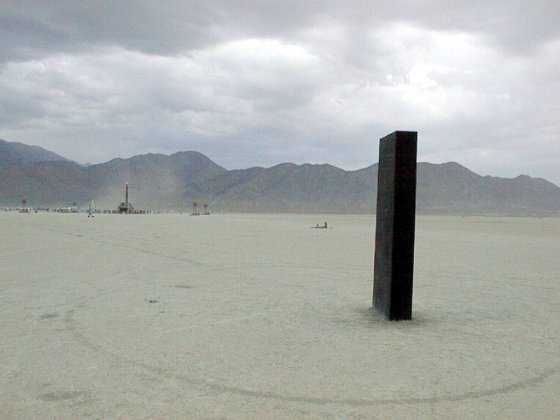 monolith in the desert