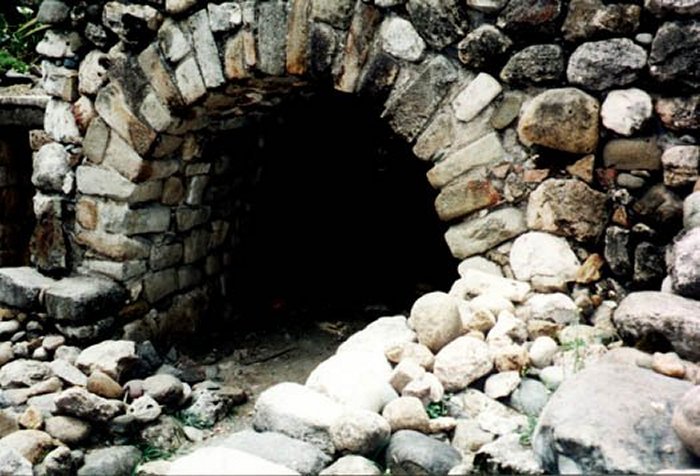 Ancient tunnel in Ecuador.