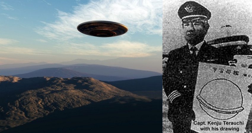 Japan Air Lines Flight 1628 Encountered Giant UFO Over