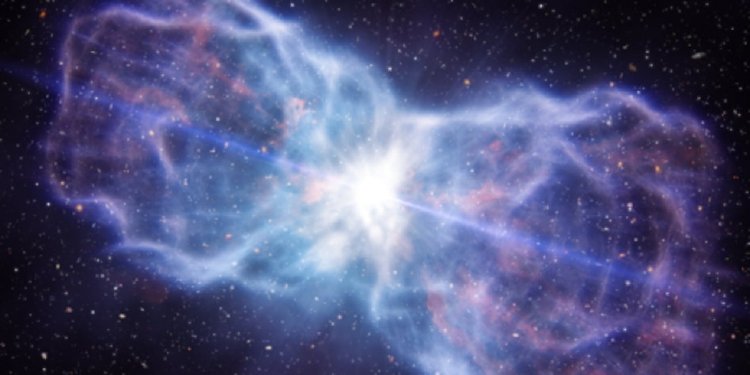 The team’s analysis shows that a mass of approximately 400 times that of the Sun is streaming away from this quasar per year, moving at a speed of 8000 kilometres per second.