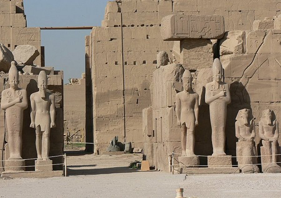 Strange foreign shoes were discovered in an ancient Egyptian temple. They were in pristine condition.