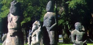 Polovstians statues