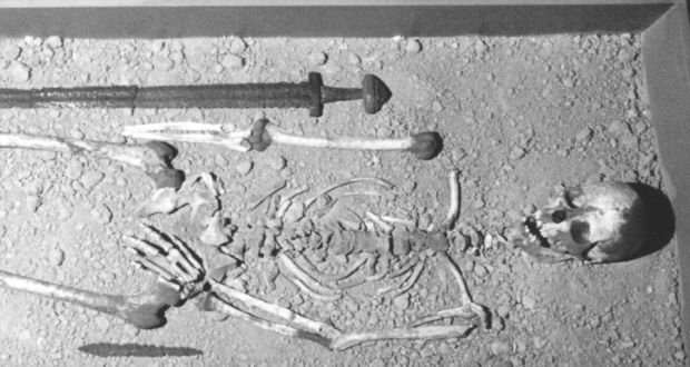 A Viking burial at Islandbridge, Dublin.