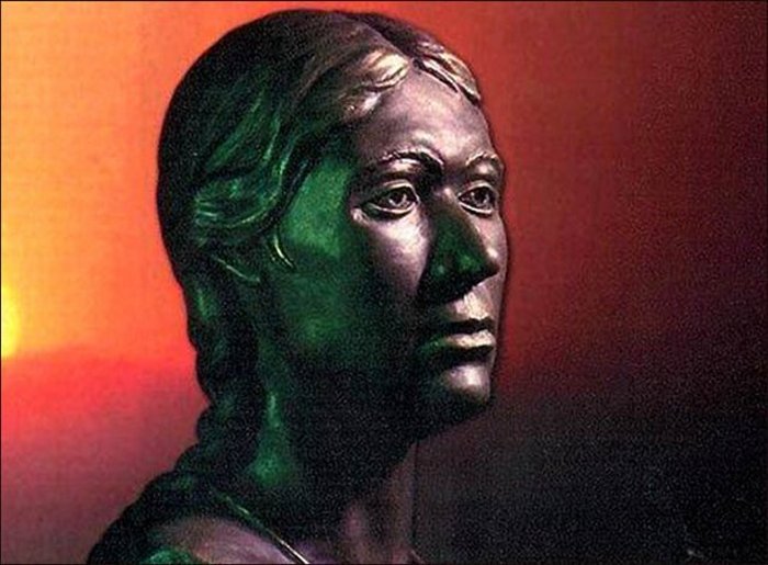 A sculptor's impression of how Princess Ukok looked 2,500 years ago.