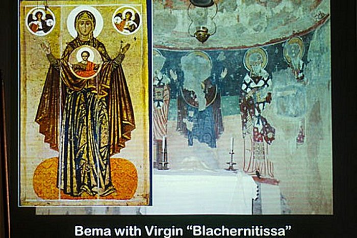The monastery is home to many frescoes — some badly damaged— depicting Christian scenes, female saints, and Judgment Day