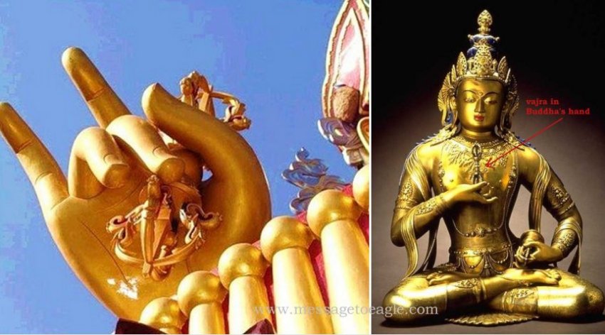 Buddha holding a vajra