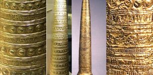 Are the circular symbols on the golden artifacts a proof of a highly advanced astronomical knowledge of the Bronze Age or perhaps the hats were used as cult objects in ceremonies and rituals?