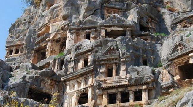 Lycian tombs