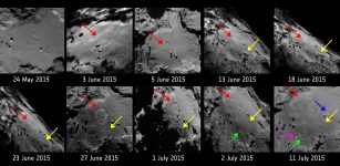 Comet's surface is changing