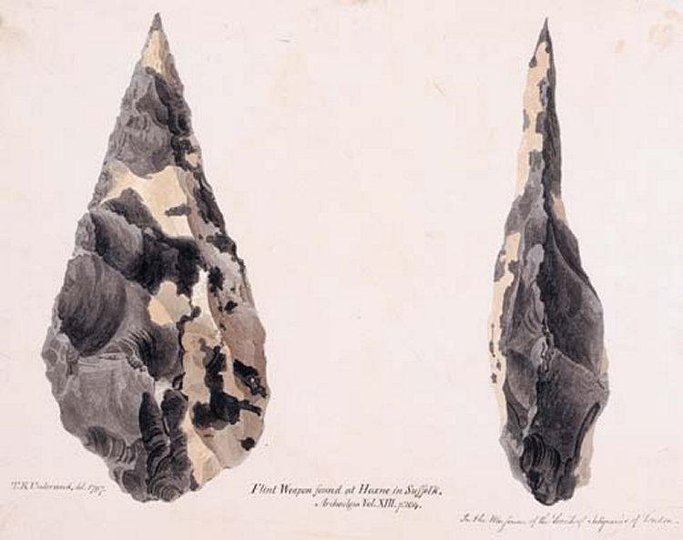 Flint weapons discovered in Suffolk