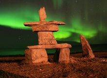 mysterious stone figures known as Inukshuk