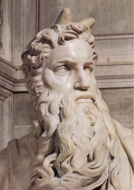 Moses with horns