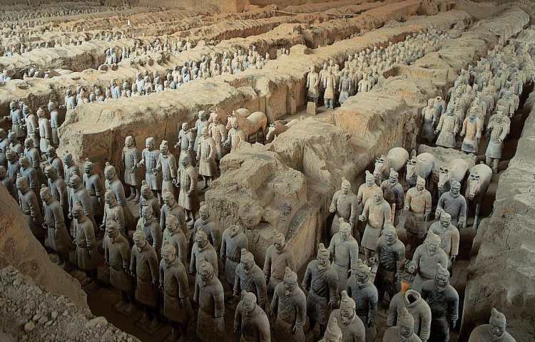Tomb of Qin Shi Huang Mausoleum in Xi'an