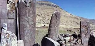 Vishap stones in Armenia