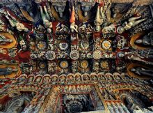 The Yungang Grottoes richly decorated