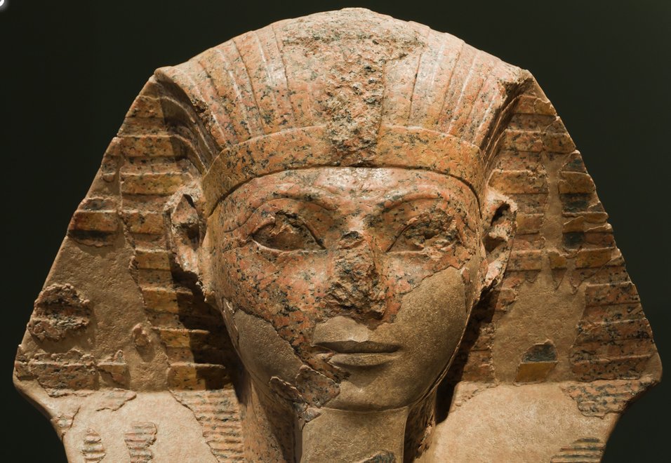 A sphinx with the face of Queen Hatshepsut. Credit: Miguel Cabezón