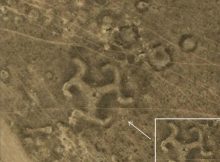 Swastika geoglyph has 90 meters in diameter and as other masterpieces can only be seen from above.