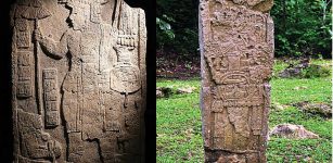 Maya city-state - a famous Aguateca - stelae. Credits: Guatemala's English-language Magazine- Revue