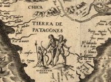 "One day we suddenly saw a naked man of giant stature on the shore of the port, dancing, singing, and throwing dust on his head."