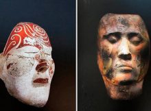 Tashtyk death masks found earlier are held in the State Hermitage Museum in St. Petersburg, along with other museums. Pictures: Boris Dolinin