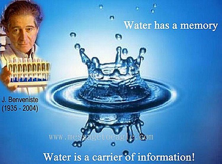 Jacques Benveniste (1935 - 2004), a French immunologist discovered that water holds a "memory", and is able to digitally record and then digitally re-write other water, even when the substance has been removed from it.