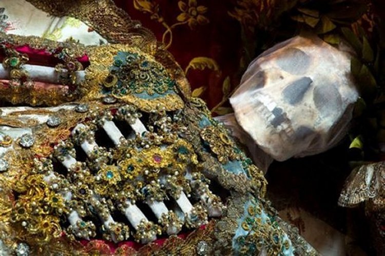 The bodies were discovered by art historian Paul Koudounaris who hunted them down in secret Catholic vaults in Rome and churches across Europe.