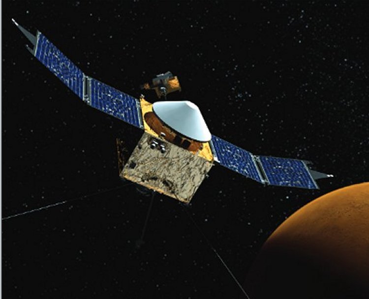 NASA’s Mars Atmosphere and Volatile EvolutioN (MAVEN) spacecraft has been in orbit around Mars for one Earth year. MAVEN was launched to Mars on Nov. 18, 2013 from Cape Canaveral Air Force Station in Florida and successfully entered Mars’ orbit on Sept. 21, 2014.