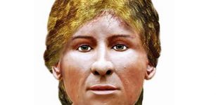 Two-year wax reconstruction creates skull of ancient woman from grave. © University of Manchester