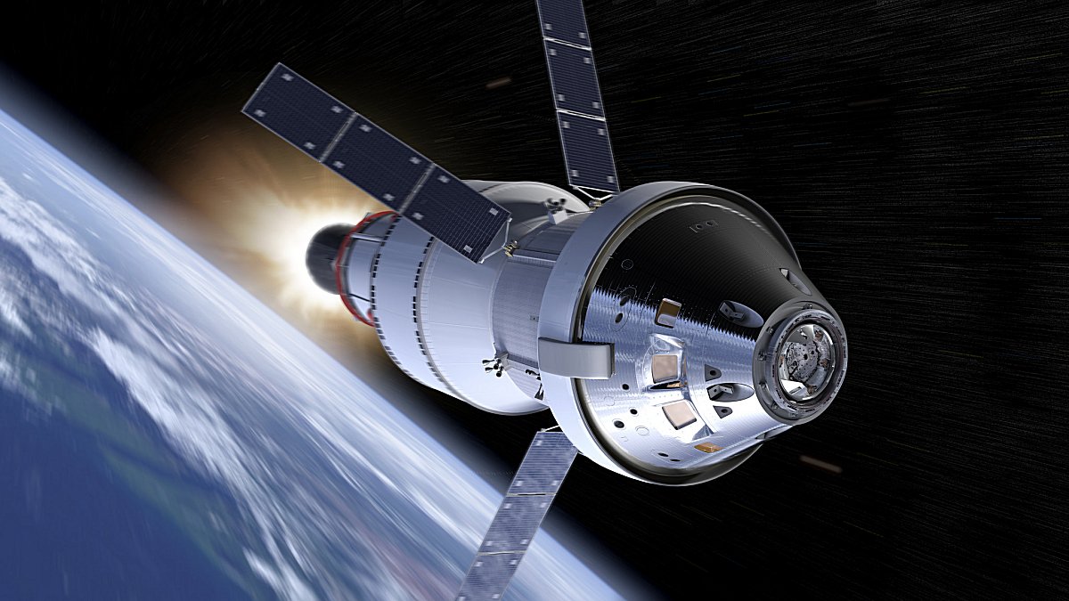 During Exploration Mission-1, Orion will venture thousands of miles beyond the moon during an approximately three week mission. Credits: NASA