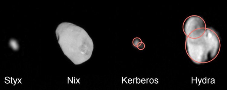 Data from NASA's New Horizons mission indicates that at least two -- and possibly all four -- of Pluto’s small moons may be the result of mergers between still smaller moons. If this discovery is borne out with further analysis, it could provide important new clues to the formation of the Pluto system. Credits: NASA/JHUAPL/SwRI
