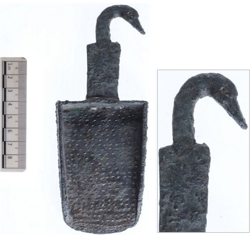 The tapered head, flattened bill and graceful curve of the neck are unquestionably that of a duck. The bird’s head decorates a small, 2,200-year-old bronze incense shovel found during this summer’s dig at a Hellenistic-era site near the Sea of Galilee, and its ancient owners may be the key to an investigation into how and when ancient Judeans populated the Galilee.