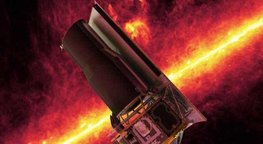 Artist's concept of Spitzer Space Telescope. Image credit: NASA/JPL-Caltech