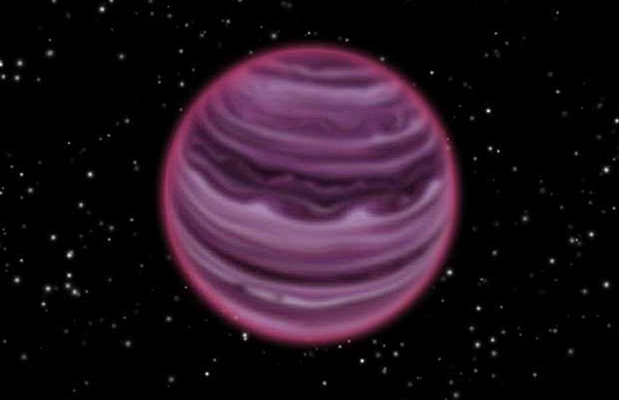 An extrasolar object 75 light-years away that does not appear to have a host star. This is an artist’s impression. Image credit: MPIA/V.Ch.Quetz.
