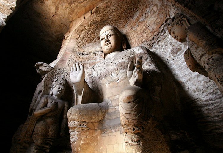 Yungang Grottoes were firstly cut in 453A.D. Although the statue making project lasted to 525A.D. most of the stone carvings in the grottoes were completed in 494 AD.