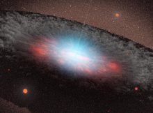 Artist's concept depicts a supermassive black hole at the center of a galaxy. Credits: NASA