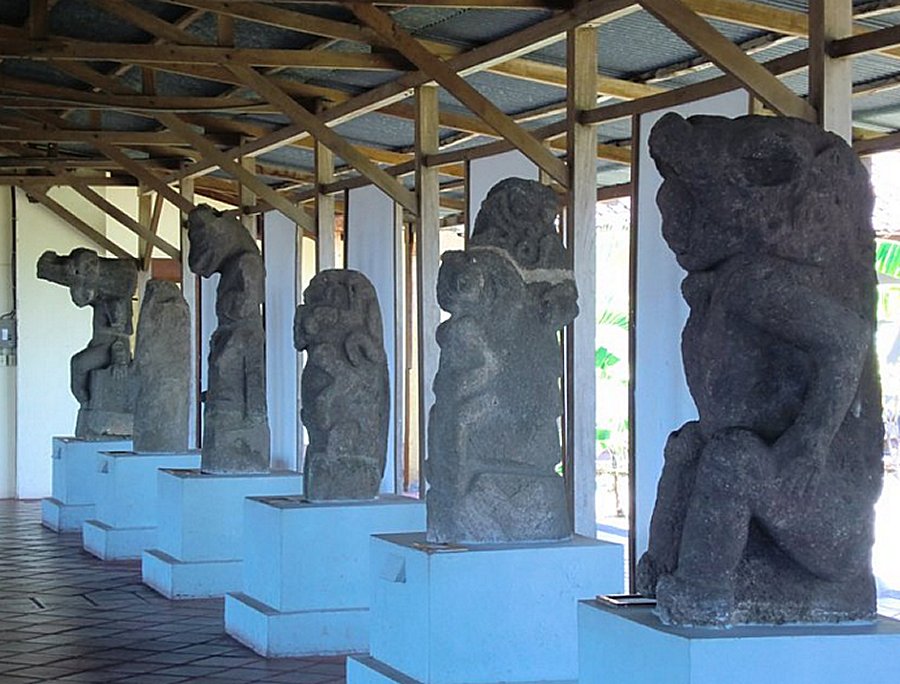 Basalt sculptures carved by the Chorotega people of Isla Zapatera between AD 800 & 1200.