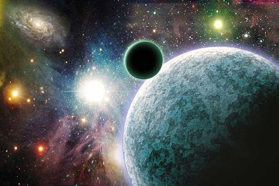Moon systems orbiting a habitable-zone giant planet, are among the few scenarios where life — intelligent life in particular — could exist in two places at the same time and in the same system.” Picture: Shutterstock