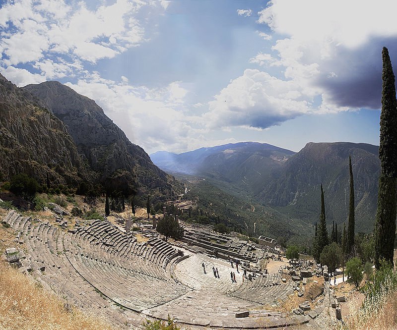 The Ancient Theatre of Delphi.
