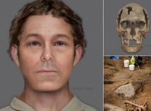 After being carbon dated to the 16th-17th centuries, AOC Archaeology with forensic artist Hayley Fisher created a facial reconstruction of the skull. They believe the bones belonged to a man in his fifties. Credits: The City Of Edinburgh Council