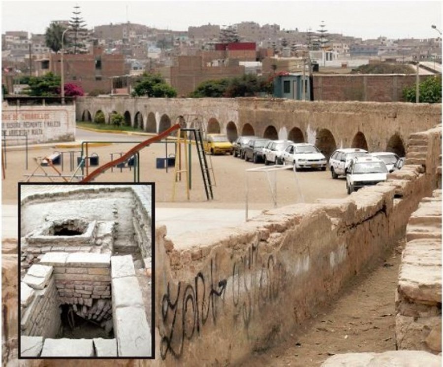 A colonial canal in Santa Catalina,in downtown Lima. Credits: EFE
