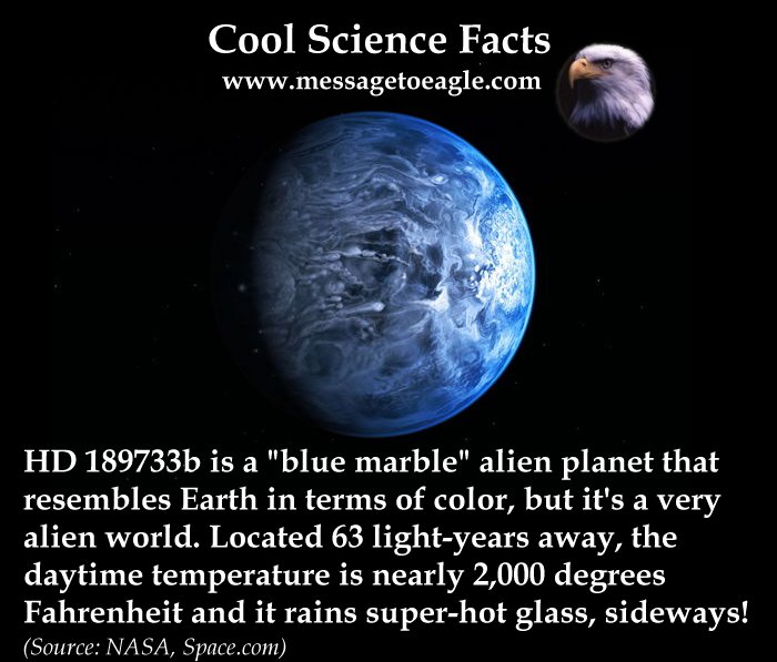 HD 189733b: A Blue Marble Planet Where It Rains Super-Hot Glass