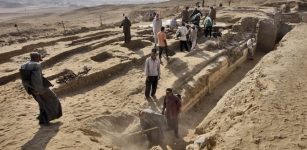 Although the boat is situated almost 12 m south of Mastaba AS 54, its orientation, length, and the pottery collected from its interior, make a clear connection between the structure and the vessel, both dating to the very end of the Third or beginning of the Fourth Dynasty, ca 2550 BC.