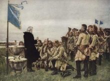 Thanksgiving after the victory of Fraustadt – Gustaf Cederström. Photo: Wikipedia