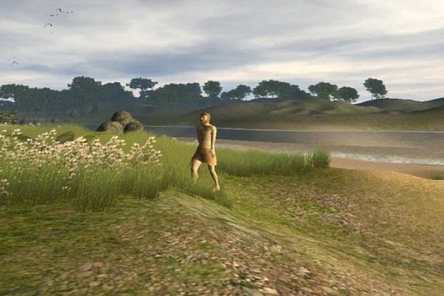 A visualization of how life in the now-submerged areas of Dogger Bank might have looked.