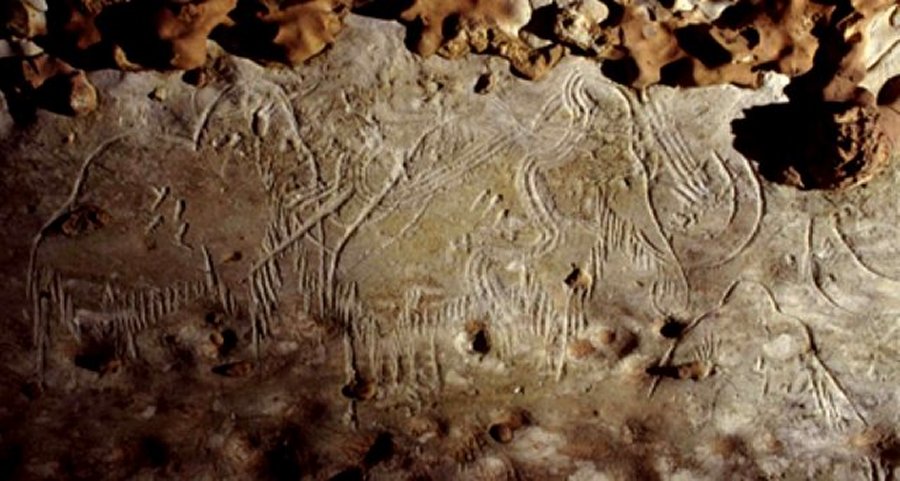 Surprisingly, this cave contains one third of all the prehistoric mammoth images in Western Europe, though mammoth bones are only rarely found in south-west France.