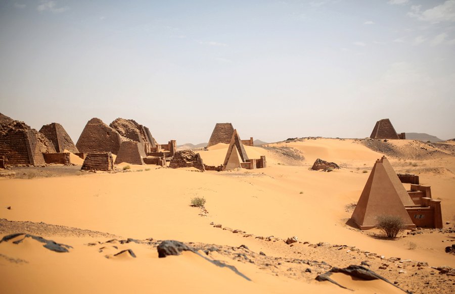 Al-Bagrawiya, Sudan - remains of Sudanese pyramids. Photo: Mosa'ab Elshamy / AP