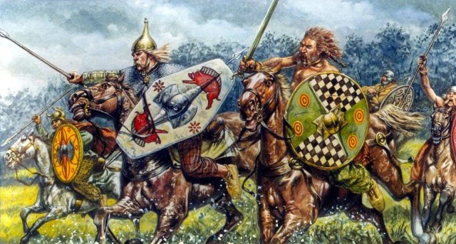 Picts in battle