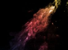 Smith’s Cloud is so big it would nearly cover the constellation Orion. This million-solar-mass hydrogen cloud is on a collision course with the Milky Way. Bill Saxton, NRAO/AUI/NSF