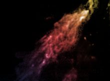 Smith’s Cloud is so big it would nearly cover the constellation Orion. This million-solar-mass hydrogen cloud is on a collision course with the Milky Way. Bill Saxton, NRAO/AUI/NSF