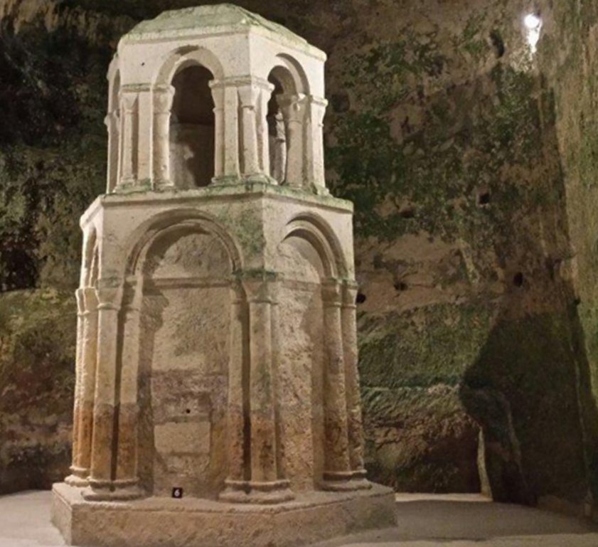 Reliquary - a shrine with Holy Relics, Church Saint Jean, Aubeterre-sur-Dronne